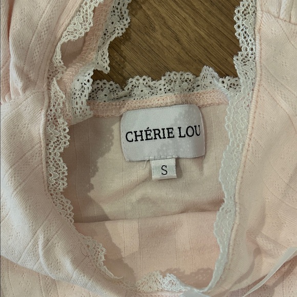 CHERIE LOU BUNDLE- Pink and White Tops with Denim Skirt Set - Picture 3 of 4
